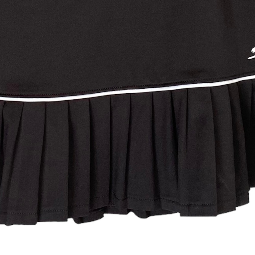 SLAZENGER Skort Hydro Dri Pleated Knit Golf Tennis Black White Women Size L - Picture 4 of 10
